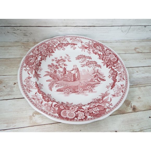 Spode England Archive Collection Girl at Well 10.5" Transferware Plate - Picture 1 of 9